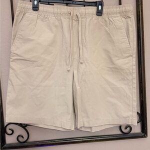 Banana Republic Beige Flat Front Shorts